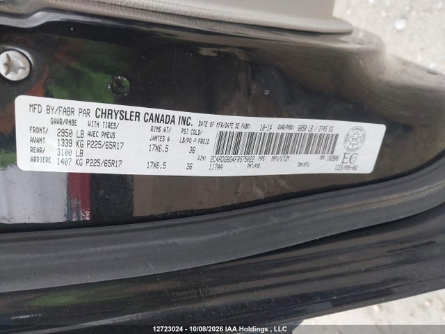 Aukcja sprzedaży 2015 Dodge Grand Caravan Se/sxt, vin: 2C4RDGBG4FR575022, numer aukcji: 12723024