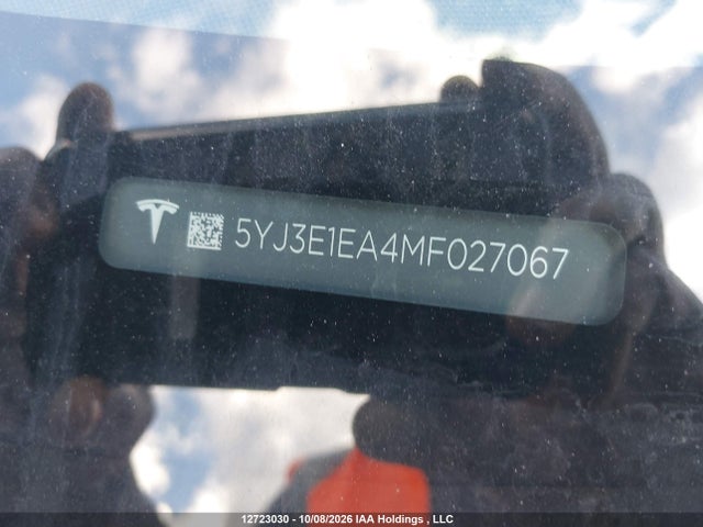 5YJ3E1EA4MF027067 Tesla MODEL 3