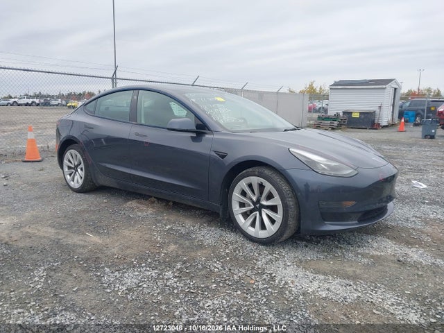 2022 Tesla Model 3 Rwd/standard Range მანქანა იყიდება აუქციონზე, vin: 5YJ3E1EA8NF375326, აუქციონის ნომერი: 12723046
