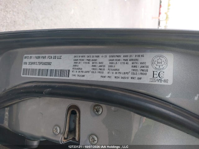 RAM 1500 Classic Slt 2023 3C6RR7LT5PG602062 Image 9