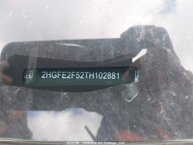 Продажа на аукционе авто 2026 Honda Civic Sport, vin: 2HGFE2F52TH102881, номер лота: 12723158