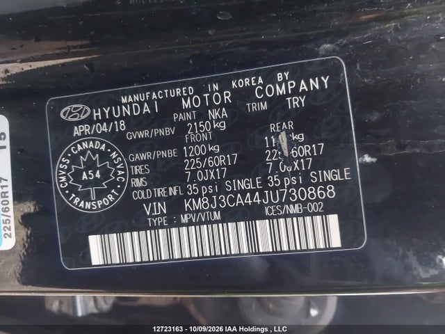 Hyundai Tucson Se 2.0l 2018 KM8J3CA44JU730868 Image 19