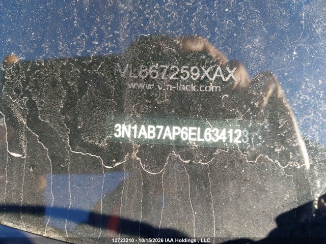 3N1AB7AP6EL634123 Nissan Sentra S/sv/sr/sl