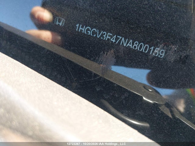Aukcja sprzedaży 2022 Honda Accord, vin: 1HGCV3F47NA800159, numer aukcji: 12723267