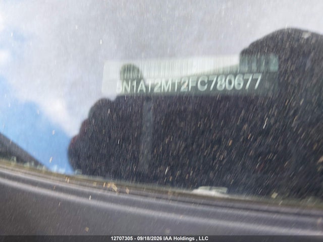 12707305 :رقم المزاد ، 5N1AT2MT2FC780677 vin ، 2015 Nissan Rogue S/sl/sv مزاد بيع