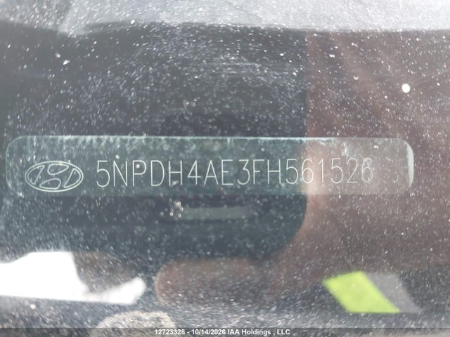 5NPDH4AE3FH561526 Hyundai Elantra Se/sport/limited