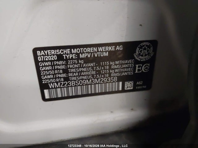 WMZ23BS09M3M29358 Mini Se Countryman Cooper