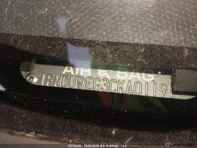 Auction sale of the 2012 Ford Escape Limited, vin: 1FMCU9EG3CKA01191, lot number: 12723439