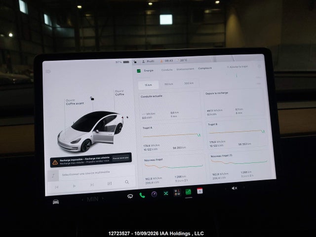2020 Tesla Model 3 მანქანა იყიდება აუქციონზე, vin: 5YJ3E1EA1LF625759, აუქციონის ნომერი: 12723527