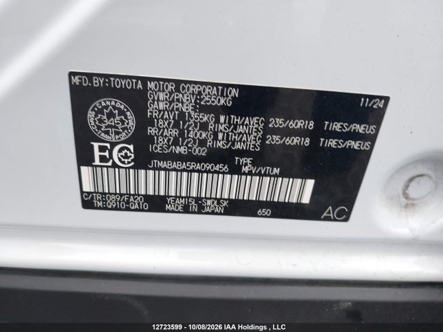 Продажа на аукционе авто 2024 Subaru Solterra Luxury Package/technology Package, vin: JTMABABA5RA090456, номер лота: 12723599