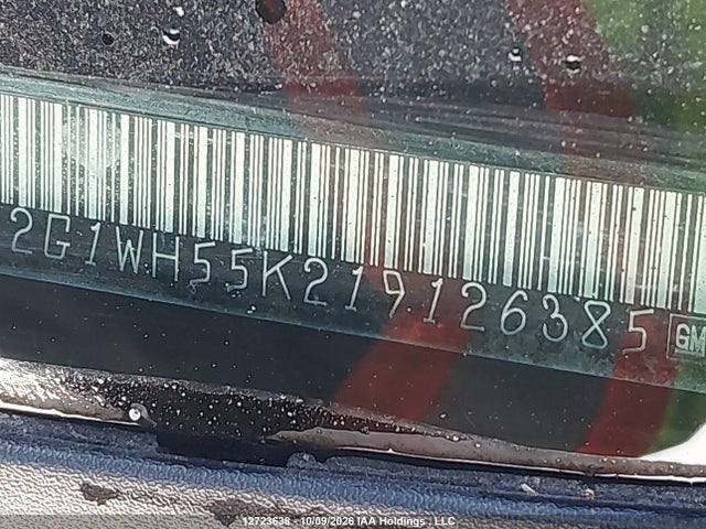 2001 Chevrolet Impala Ls მანქანა იყიდება აუქციონზე, vin: 2G1WH55K219126385, აუქციონის ნომერი: 12723638