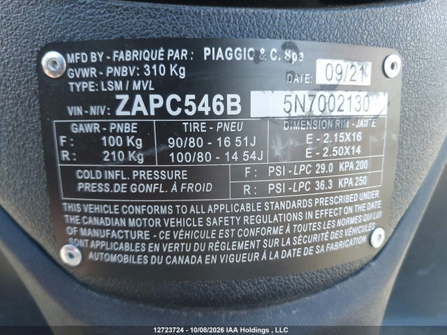 Piaggio Liberty 50/50 S 2022 ZAPC546B5N7002123 Image 12