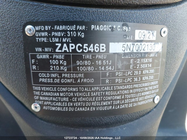 Piaggio Liberty 50/50 S 2022 ZAPC546B5N7002123 Image 13