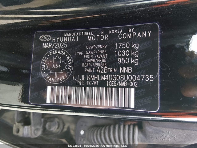 Aukcja sprzedaży 2025 Hyundai Elantra Sel Sport, vin: KMHLM4DG0SU004735, numer aukcji: 12723804