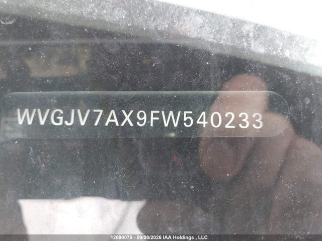 Продаж на аукціоні авто 2015 Volkswagen Tiguan Comfortline/highline/special Edition/trendline, vin: WVGJV7AX9FW540233, номер лоту: 12690075