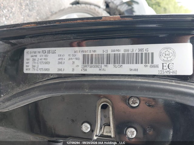 Aukcja sprzedaży 2019 Ram 1500 Classic St, vin: 1C6RR7FG6KS690216, numer aukcji: 12709294