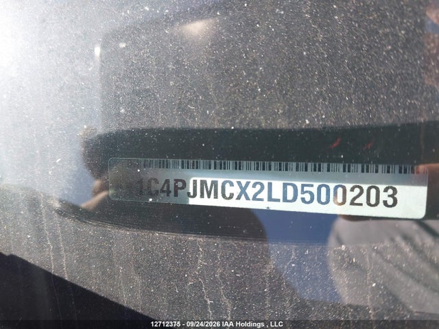 12712375 :رقم المزاد ، 1C4PJMCX2LD500203 vin ، 2020 Jeep Cherokee Altitude مزاد بيع