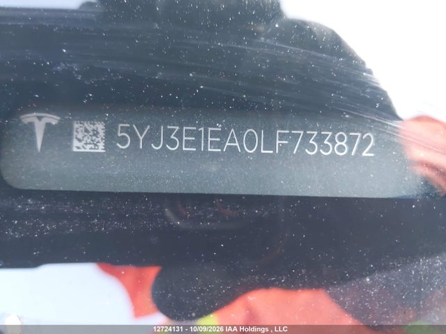 5YJ3E1EA0LF733872 Tesla MODEL 3