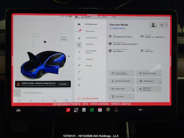 5YJ3E1EA0LF733872 Tesla MODEL 3