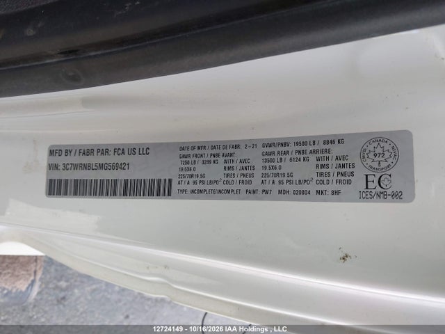 RAM 5500 2021 3C7WRNBL5MG569421 Image 9