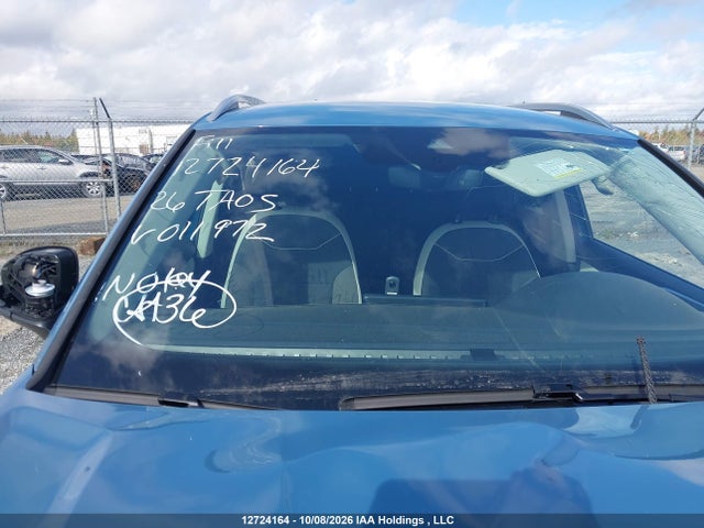 Aukcja sprzedaży 2026 Volkswagen Taos Se, vin: 3VVUC7B20TM011972, numer aukcji: 12724164