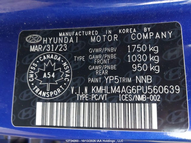 Hyundai ELANTRA SEL 2023 KMHLM4AG6PU560639 Image 9