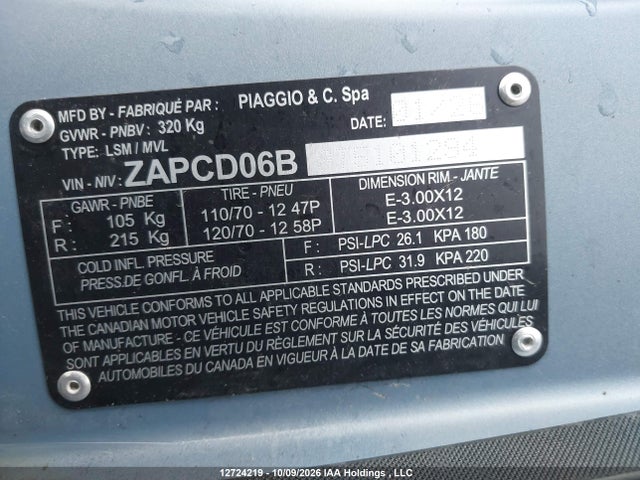 Vespa Primavera/sprint 50 2026 ZAPCD06B9T5101294 Image 13