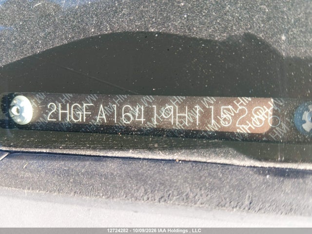 12724282 :رقم المزاد ، 2HGFA16419H115286 vin ، 2009 Honda Civic Dx-g مزاد بيع