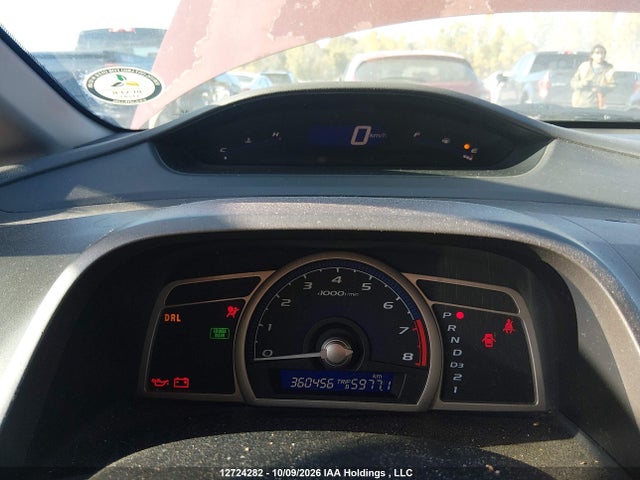 12724282 :رقم المزاد ، 2HGFA16419H115286 vin ، 2009 Honda Civic Dx-g مزاد بيع