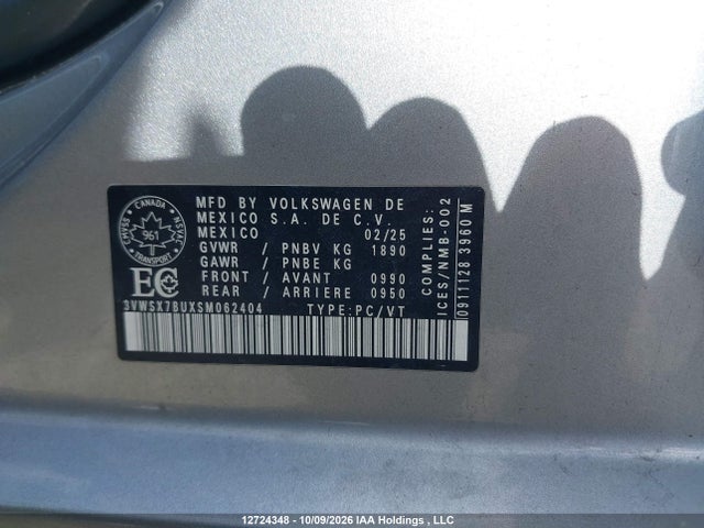 3VWSX7BUXSM062404 Volkswagen Jetta Comfortline