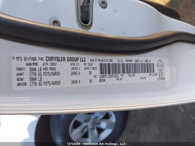 Продаж на аукціоні авто 2013 Ram 1500 Slt, vin: 1C6RR7LT3DS570233, номер лоту: 12724384