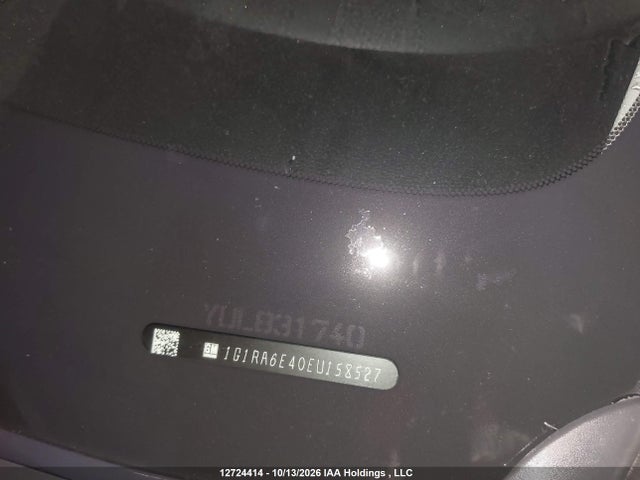 12724414 :رقم المزاد ، 1G1RA6E40EU158527 vin ، 2014 Chevrolet Volt مزاد بيع