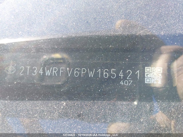 2T34WRFV6PW165421 Toyota Rav4 Hybrid Se