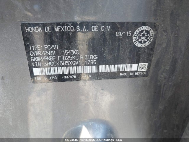Honda FIT LX 2016 3HGGK5H5XGM101786 Image 19