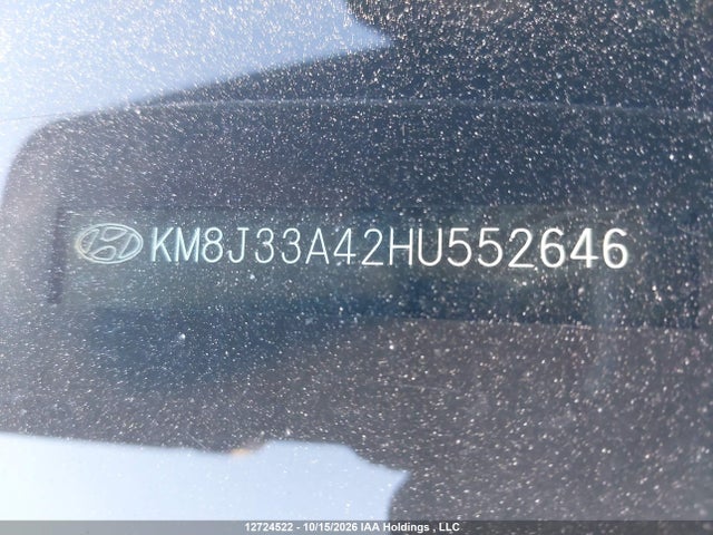 Продажа на аукционе авто 2017 Hyundai Tucson Premium, vin: KM8J33A42HU552646, номер лота: 12724522
