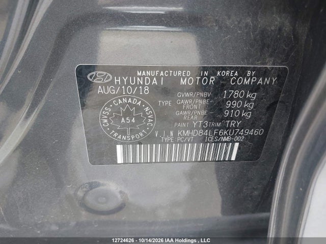 Hyundai Elantra Preferred 2019 KMHD84LF6KU749460 Image 9