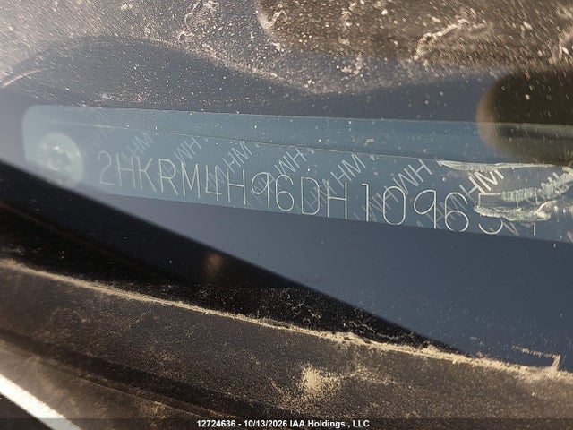 12724636 :رقم المزاد ، 2HKRM4H96DH109657 vin ، 2013 Honda Cr-v Touring مزاد بيع