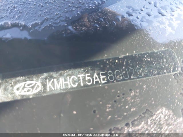 12724664 :رقم المزاد ، KMHCT5AE8GU254758 vin ، 2016 Hyundai Accent Gl مزاد بيع
