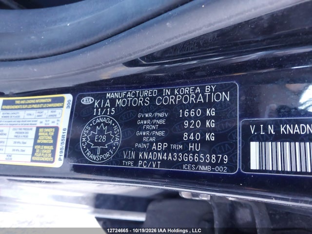 KIA Rio Ex/sx 2016 KNADN4A33G6653879 Image 19