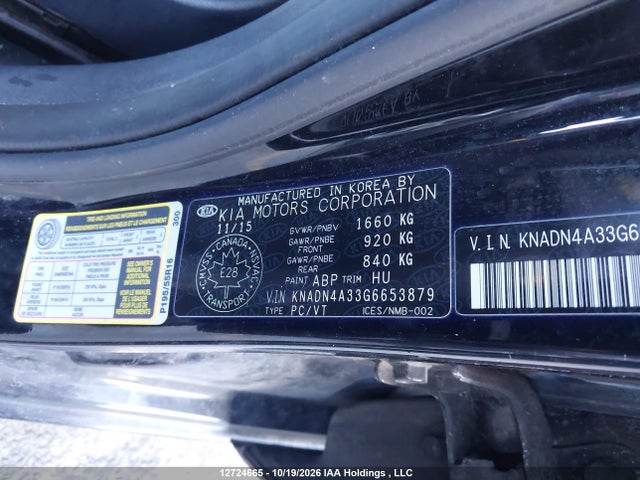 KIA Rio Ex/sx 2016 KNADN4A33G6653879 Image 9