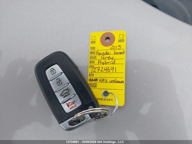 12724691 :رقم المزاد ، KMHEC4A40DA100679 vin ، 2013 Hyundai Sonata Hybrid Hybrid مزاد بيع