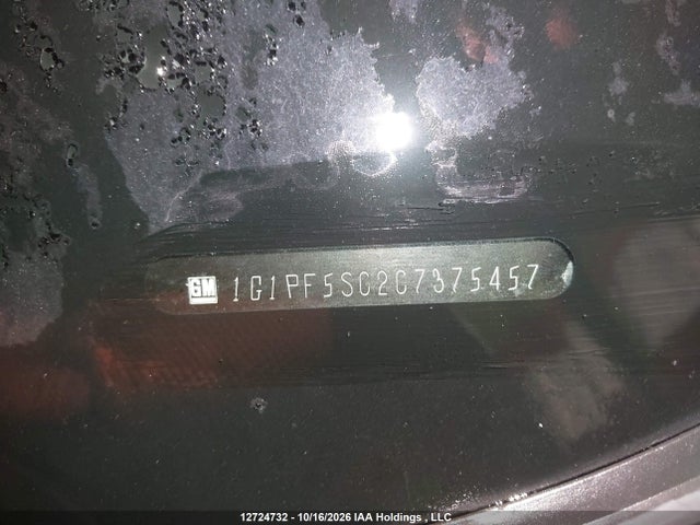 2012 Chevrolet Cruze Lt მანქანა იყიდება აუქციონზე, vin: 1G1PF5SC2C7375457, აუქციონის ნომერი: 12724732