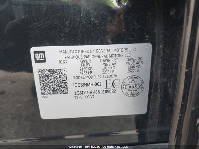 Cadillac CT5 2022 1G6DT5RK6N0109082 Image 9