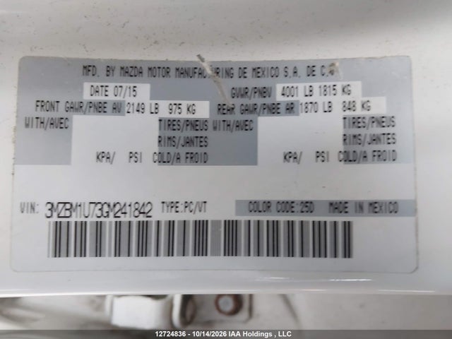 Mazda 3 SPORT 2016 3MZBM1U73GM241842 Image 9