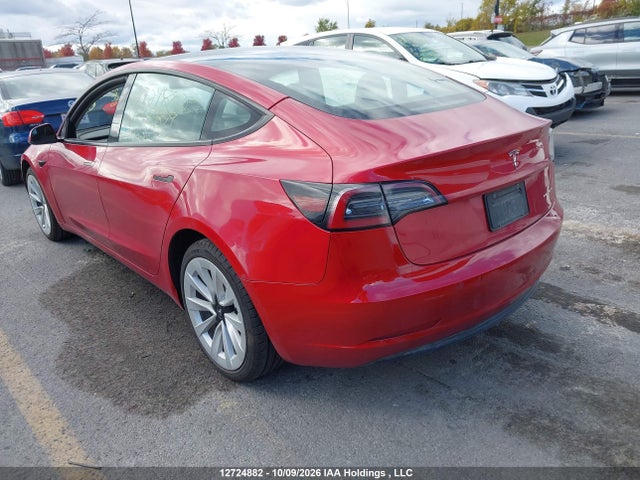 Tesla MODEL 3 2022 5YJ3E1EB4NF301829 Image 3