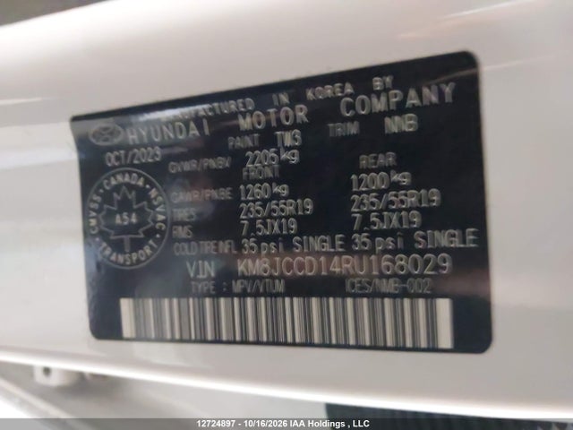 Hyundai Tucson 2024 KM8JCCD14RU168029 Image 19