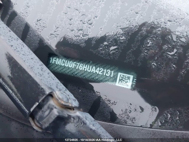 12724925 :رقم المزاد ، 1FMCU0F76HUA42131 vin ، 2017 Ford Escape S مزاد بيع