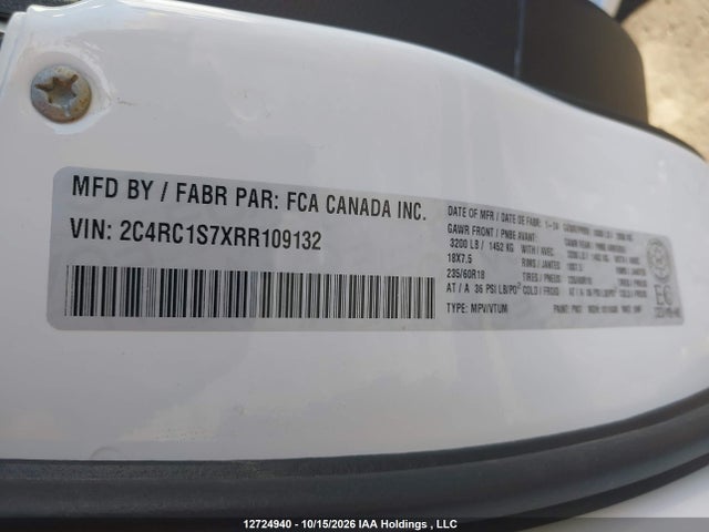 Chrysler Pacifica Hybrid Select 2024 2C4RC1S7XRR109132 Image 19