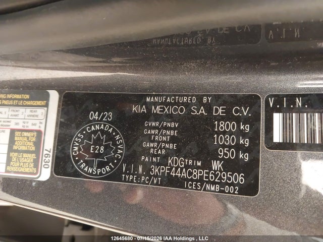 KIA Forte Gt Limited 2023 3KPF44AC8PE629506 Image 9