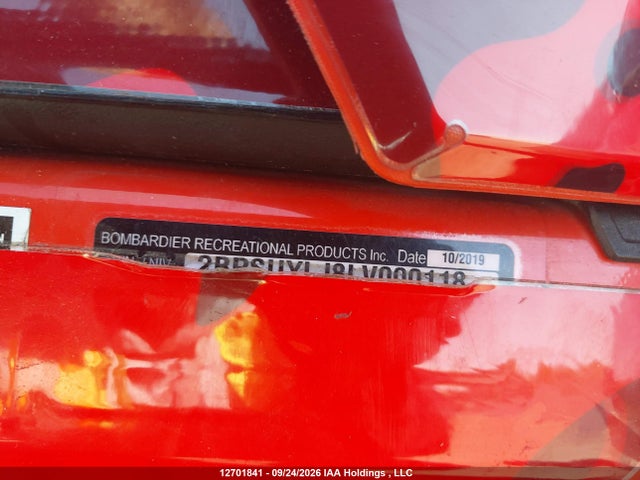 12701841 :رقم المزاد ، 2BPSUYLJ8LV000118 vin ، 2020 Skidoo Backcountry X-rs 850 Rer مزاد بيع